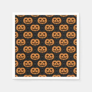 Pumpkin Skull  Napkin