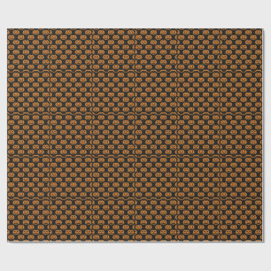 Pumpkin Skull Wrapping Paper
