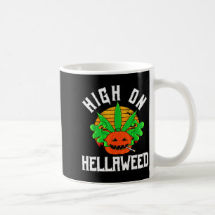 Pumpkin Smoking Weed Costume Retro Funny Halloween Coffee Mug