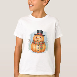 Pumpkin snowman T-Shirt