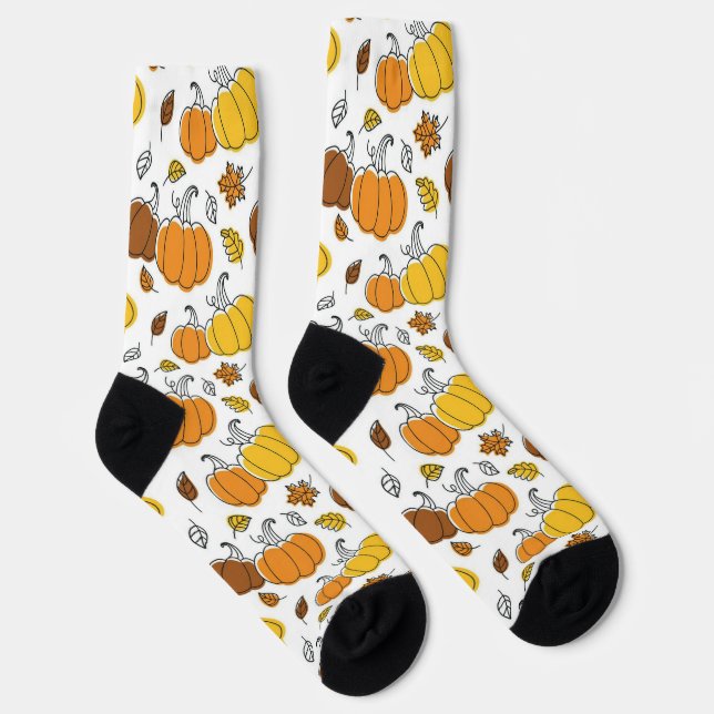 Pumpkin Socks (Right)