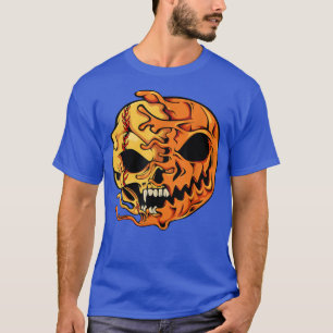 Pumpkin Softball Lazy Halloween Costume Scary Spor T-Shirt