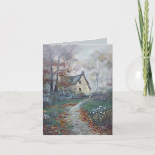 "Pumpkin Soup - An English Cottage" Card