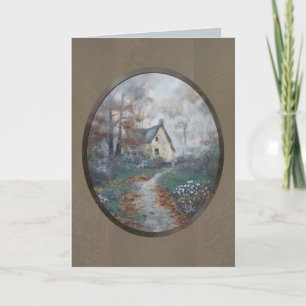 "Pumpkin Soup - An English Cottage" Card