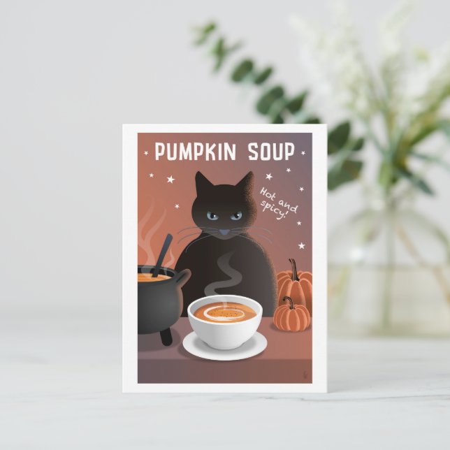Pumpkin Soup Postcard (Standing Front)