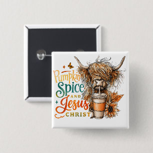 Pumpkin Spice....  15 Cm Square Badge