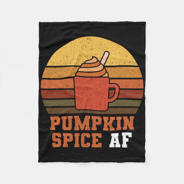 Pumpkin Spice Af - Fall  Fleece Blanket (Front)
