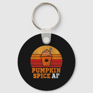 Pumpkin Spice Af Fun Men Husband Apparel Halloween Key Ring