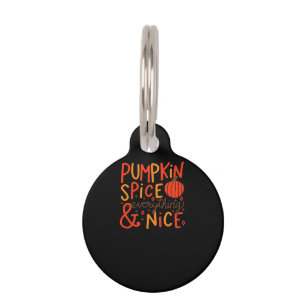 Pumpkin Spice And Everything Nice - Autumn Fall Sl Pet Tag