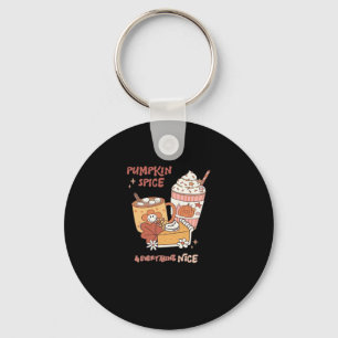 Pumpkin Spice And Everything Nice - Autumn Quote Key Ring