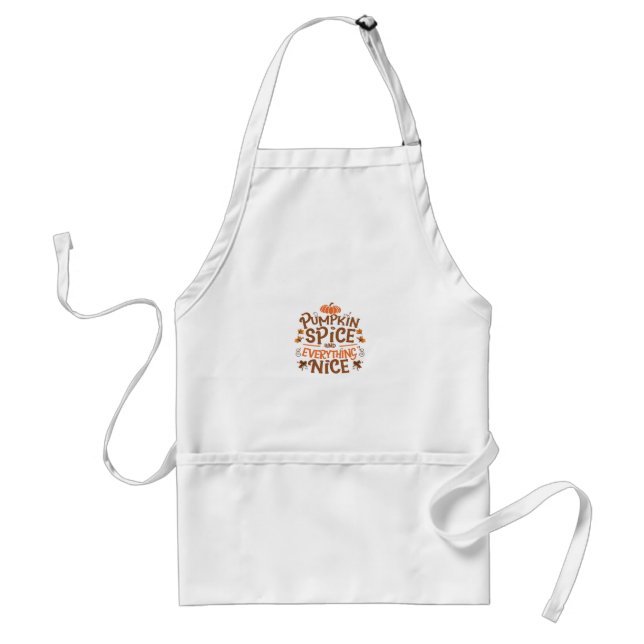 Pumpkin Spice And Everything Nice Basic & Essentia Standard Apron (Front)