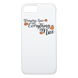 Pumpkin Spice And Everything Nice - Black Phrase W iPhone 8/7 Case