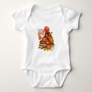 Pumpkin Spice and Everything Nice Fall Chicken Vib Baby Bodysuit