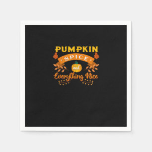 Pumpkin Spice And Everything Nice Fall Coffee Latt Napkin