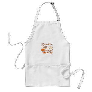 Pumpkin Spice And Everything Nice Fall Design Standard Apron