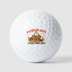 Pumpkin Spice And Everything Nice Fall Halloween Golf Balls