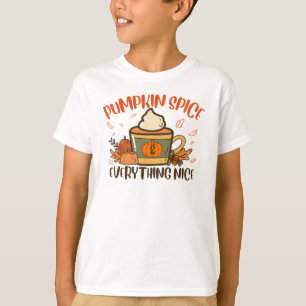 Pumpkin Spice And Everything Nice Fall Halloween T-Shirt