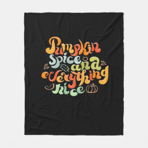 Pumpkin Spice And Everything Nice Halloween Fleece Blanket