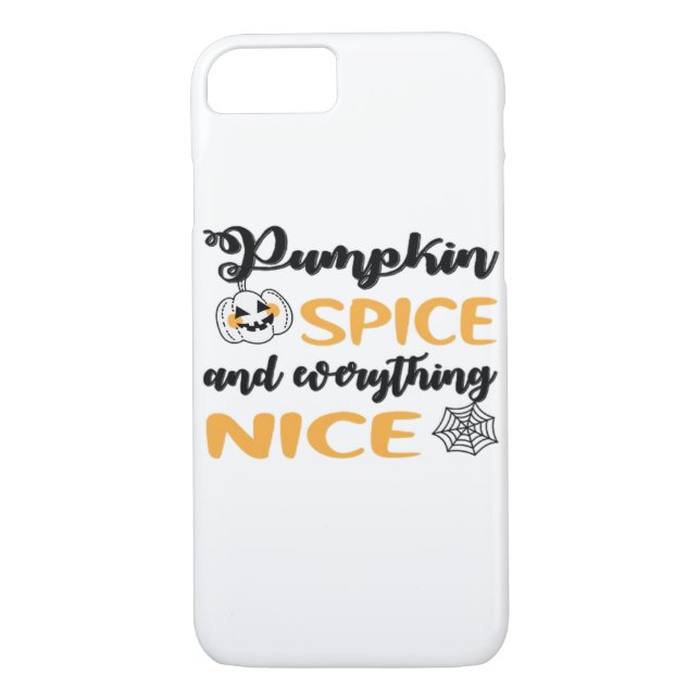 Pumpkin Spice And Everything Nice Quote For Autumn Case-Mate iPhone Case (Back)