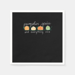 Pumpkin Spice And Everything Nice Quote Sloth Napkin
