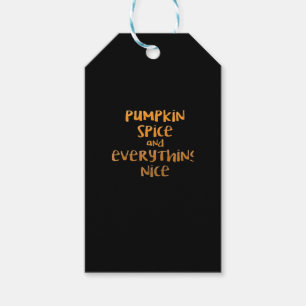 Pumpkin Spice And Everything Nice Sloth Design Gift Tags