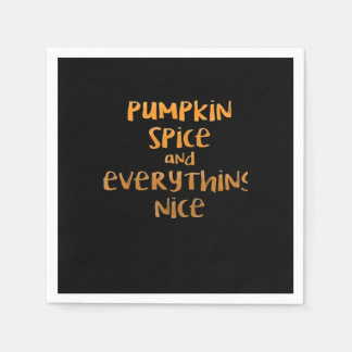 Pumpkin Spice And Everything Nice Sloth Design Napkin