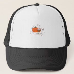 Pumpkin Spice And Everything Nice Sloth Halloween Trucker Hat