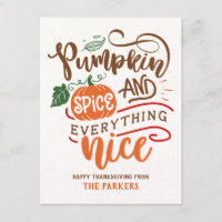 Pumpkin Spice and Everything Nice Thanksgiving
