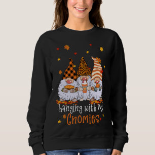 Pumpkin Spice And Gnomies Are Nice - Funny Thanksg Sweatshirt