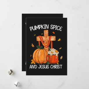 Pumpkin Spice and Jesus Christ Holiday Card