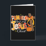 Pumpkin Spice And Jesus Fall Faith  Card<br><div class="desc">Pumpkin Spice And Jesus Fall Faith</div>