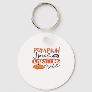 Pumpkin Spice And Latte Key Ring