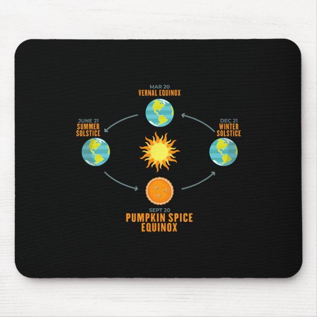 Pumpkin Spice Autumnal Equinox  Celestial Fall Ast Mouse Pad (Front)