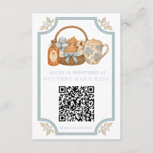 Pumpkin Spice Baby is Brewing Gift Registry Enclosure Card