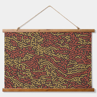 Pumpkin Spice Camouflage Autumn Colour Pattern Hanging Tapestry