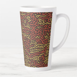 Pumpkin Spice Camouflage Autumn Colour Pattern Latte Mug