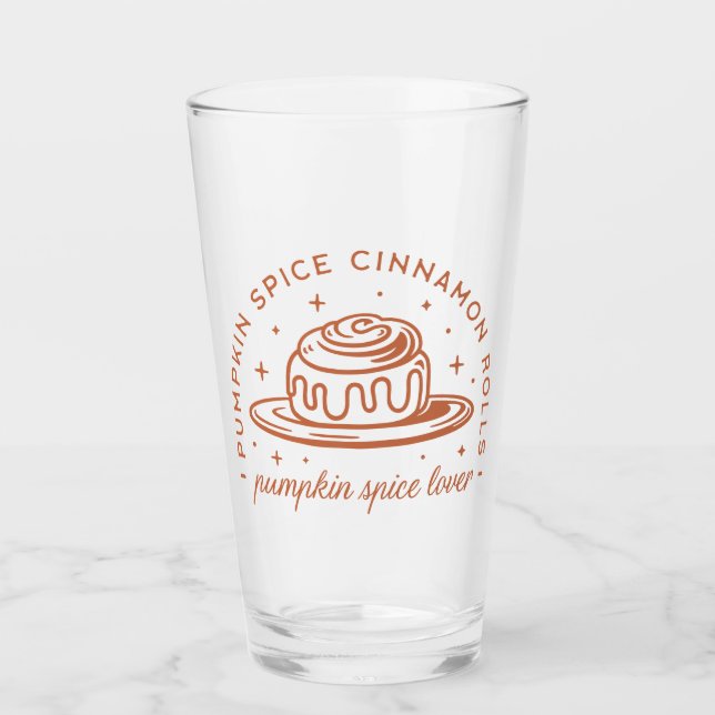 Pumpkin Spice Cinnamon Rolls Glass (Front)