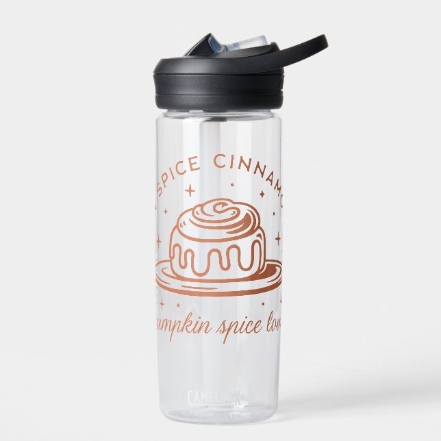 Pumpkin Spice Cinnamon Rolls Water Bottle (Left)
