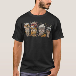 Pumpkin Spice Coffee Latte Fall Autumn Season 814  T-Shirt