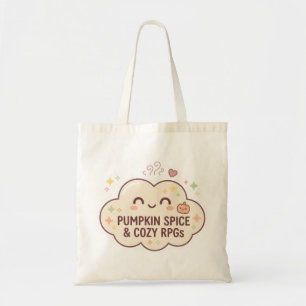 Pumpkin Spice & Cosy RPGs Canvas Tote Bag