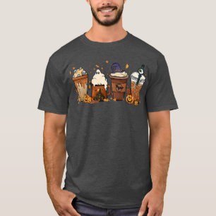Pumpkin Spice Cute Latte Iced Autumn Coffee Fall H T-Shirt