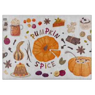 Pumpkin Spice Cutting Board