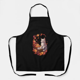Pumpkin Spice Everything Autumn - Cat Lover Cute A Apron