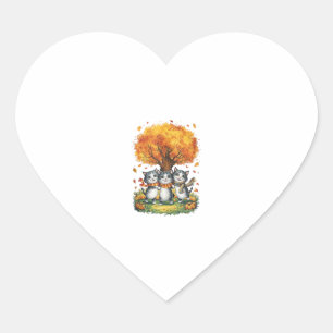 Pumpkin Spice Everything Autumn - Cat Lover Cute A Heart Sticker