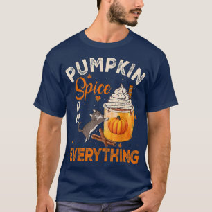 Pumpkin Spice Everything Cat Lover Cute Autumn Fa T-Shirt