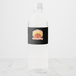 Pumpkin Spice Everything Classic Halloween Funny Water Bottle Label