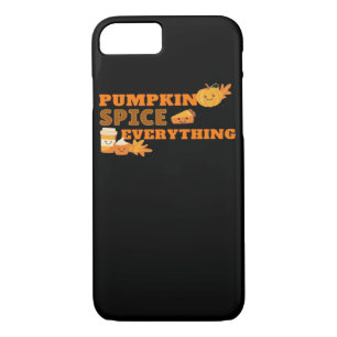 Pumpkin Spice Everything Classic Slogan Quote iPhone 8/7 Case