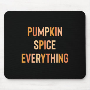 Pumpkin Spice Everything Cute Fall Rainbow Mouse Pad