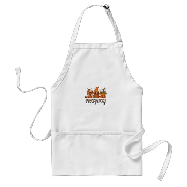 Pumpkin Spice Everything - Funny Holiday Design Standard Apron (Front)