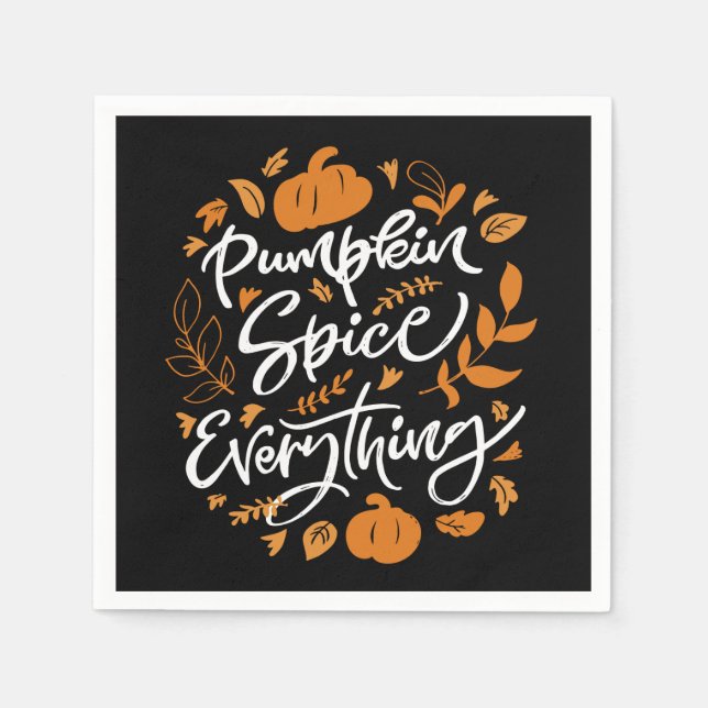 Pumpkin Spice Everything Napkin (Front)